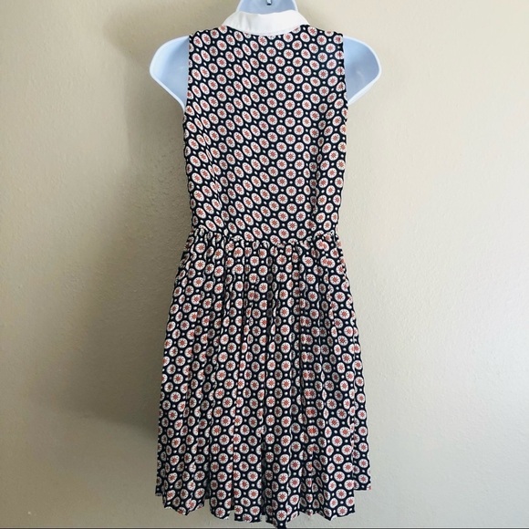 Maison Jules Printed Pleaded Buttons Down Dress S - Picture 2 of 16